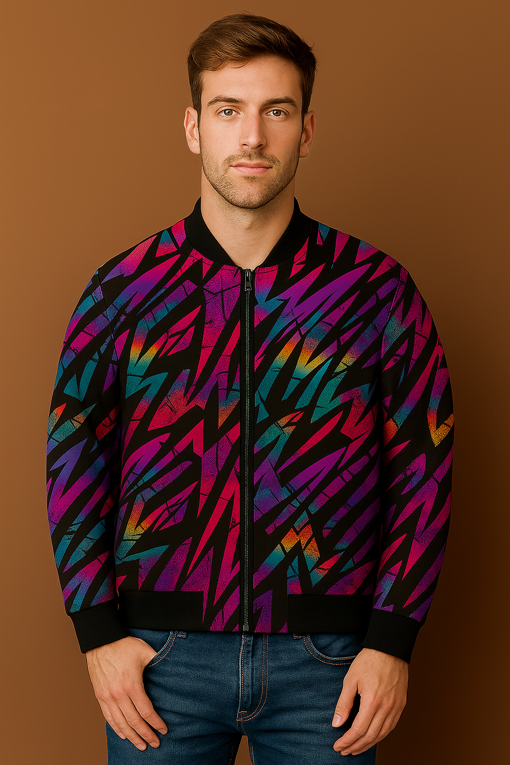 Neon Abstract Bomber